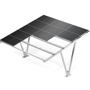 Carport single-support aluminum structure